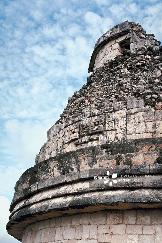 老遗址仰天俯瞰图片素材