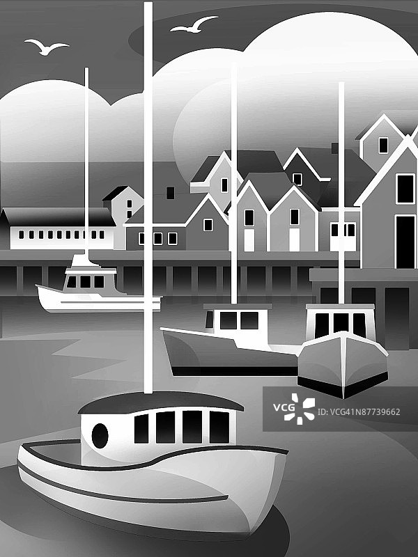 游艇码头图片素材