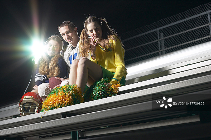 运动员在看台上图片素材