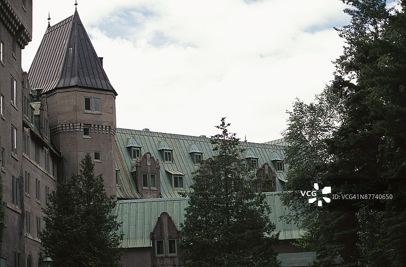 加拿大魁北克古老城堡图片素材