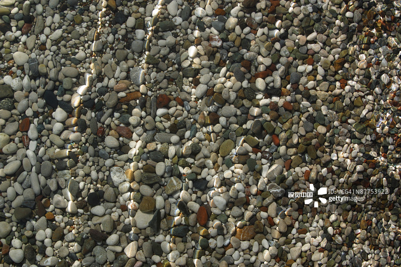水下鹅卵石图片素材