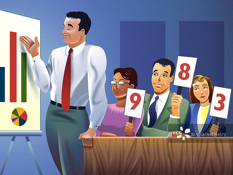 商务人士在办公室开会图片素材