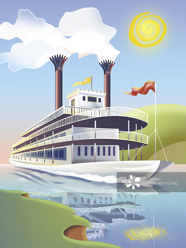 豪华邮轮与游艇码头图片素材