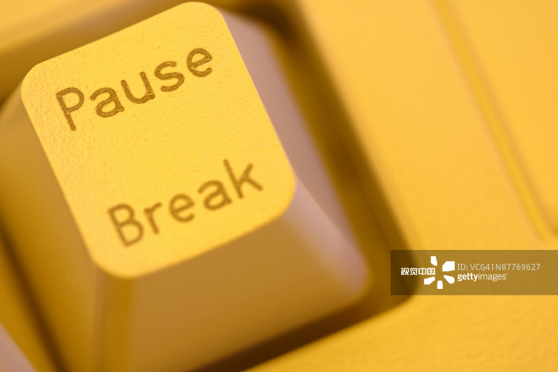 电脑键盘上的暂停键图片素材