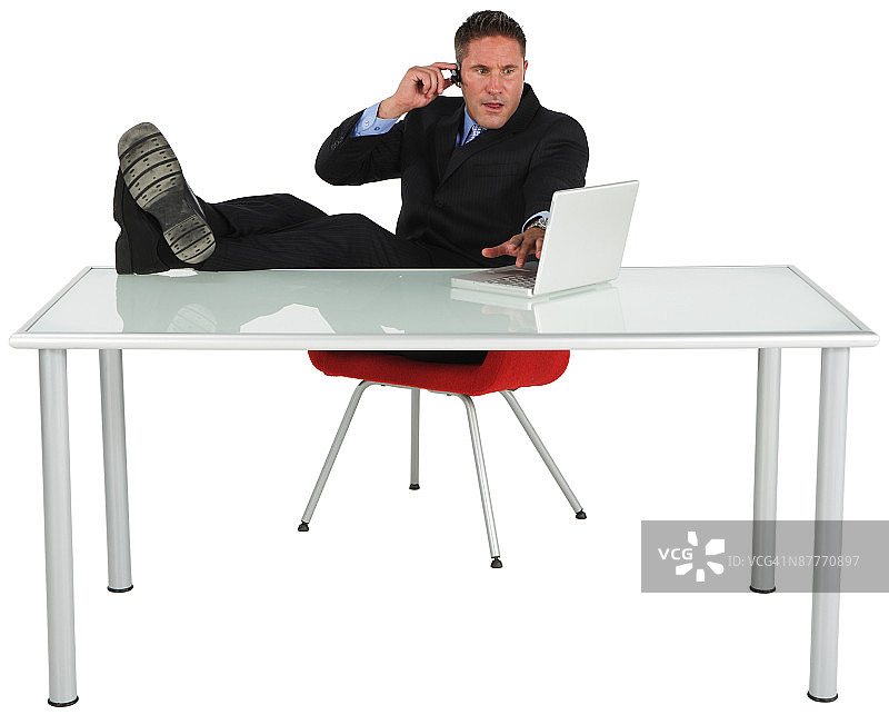 白人商人图片素材