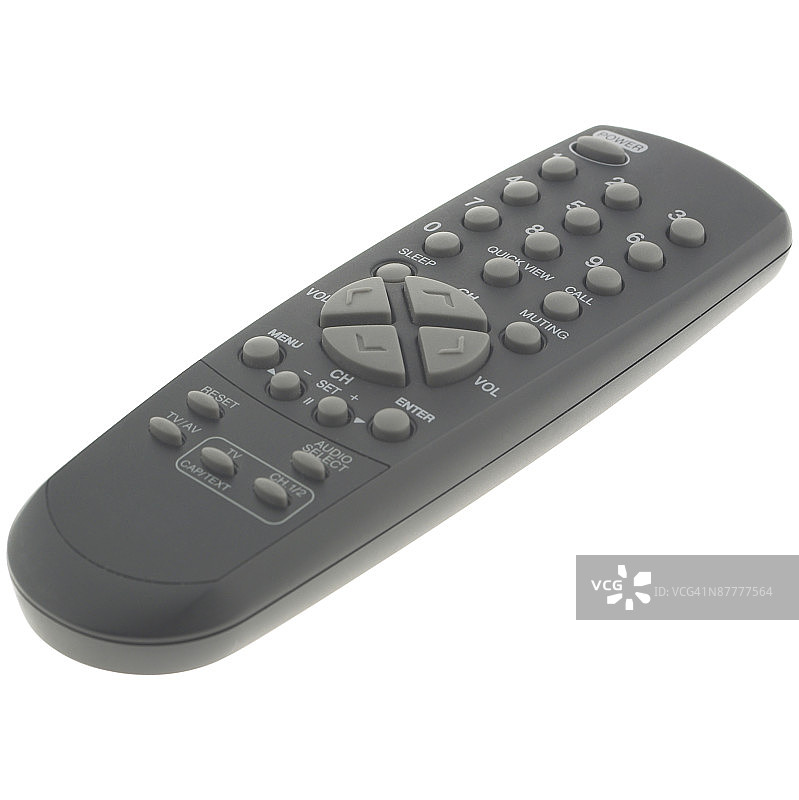 带灰色按钮的黑色遥控器图片素材