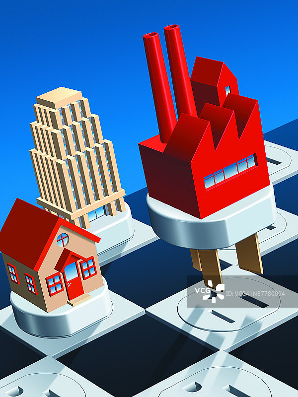 城市中的房子图片素材