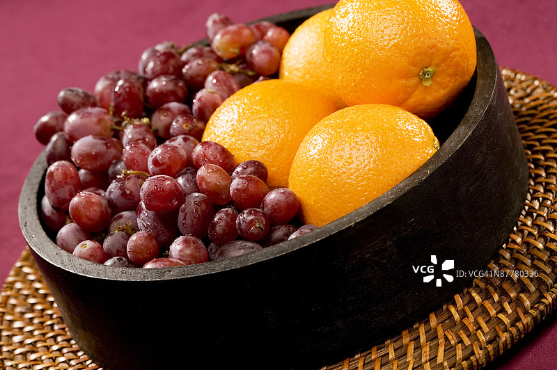 葡萄和橙子图片素材