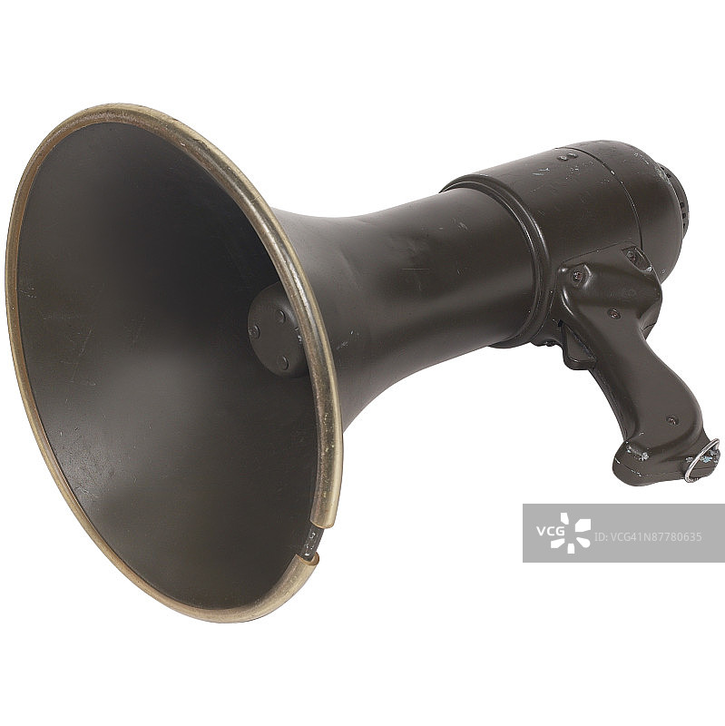 古董牛角号图片素材