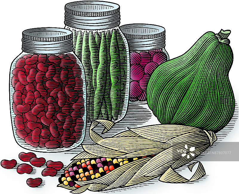 白色背景下的食物特写镜头图片素材