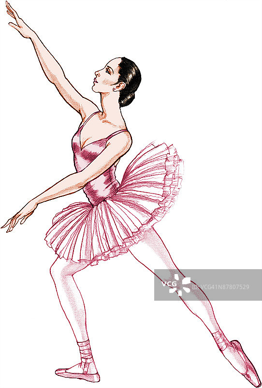 年轻女子跳舞图片素材