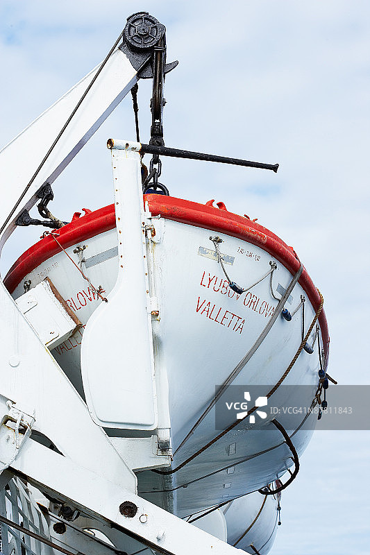 游轮上的救生艇图片素材