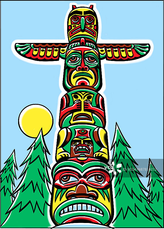 彩色背景下的人图片素材