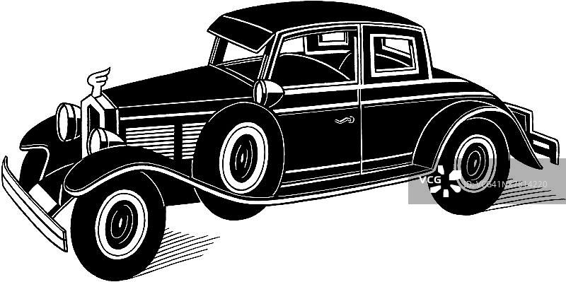 开着老爷车的人图片素材