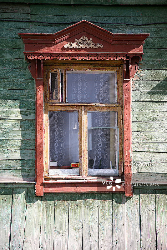 破旧房屋的窗户图片素材