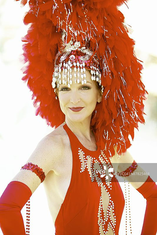 美国内华达州拉斯维加斯歌舞女郎图片素材