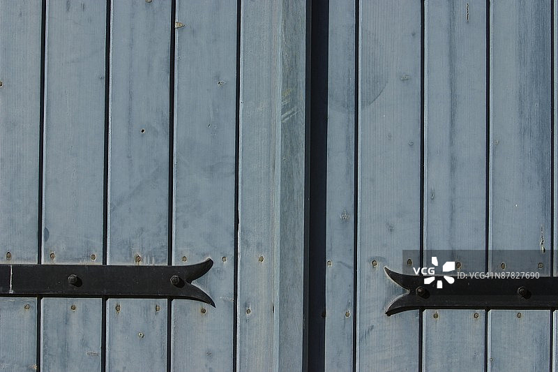 关闭的木门特写图片素材