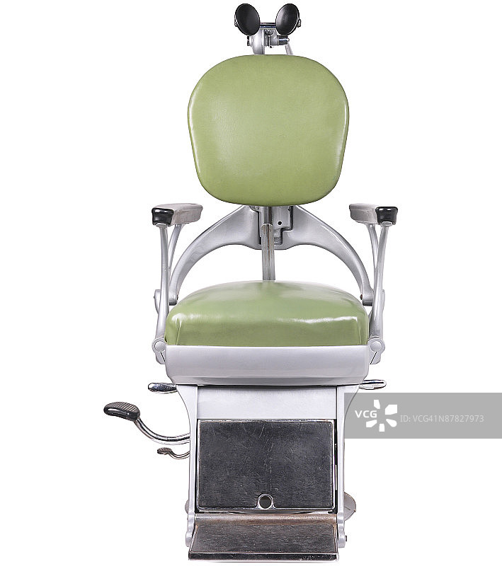 绿色古董牙科椅图片素材