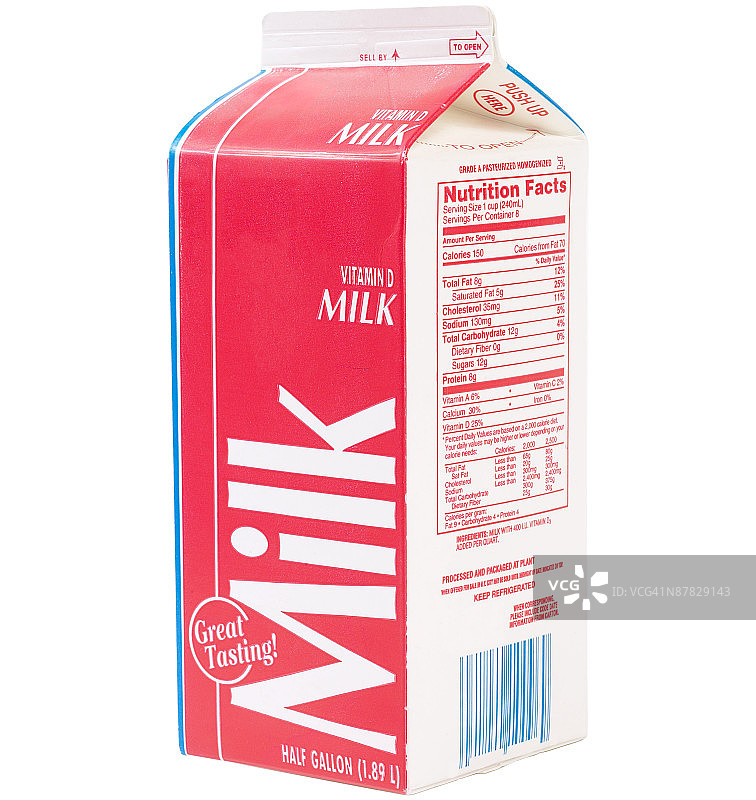 牛奶盒图片素材