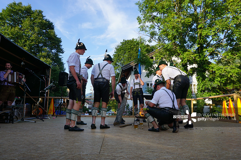 Schuhplattler舞蹈图片素材