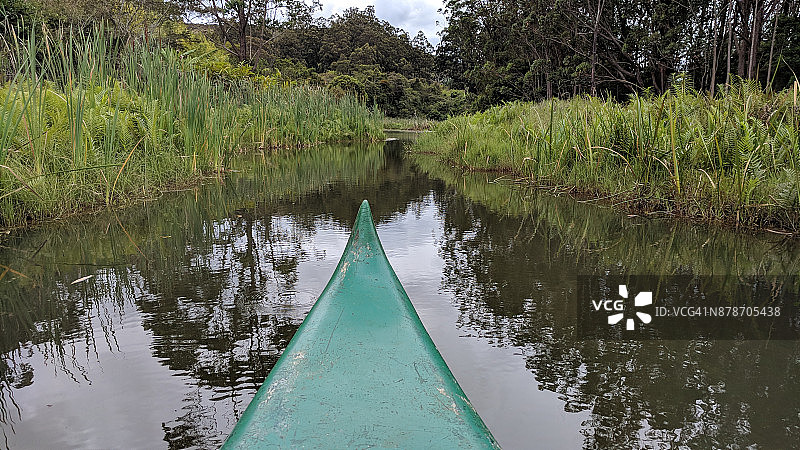 马达加斯加河上的皮划艇图片素材