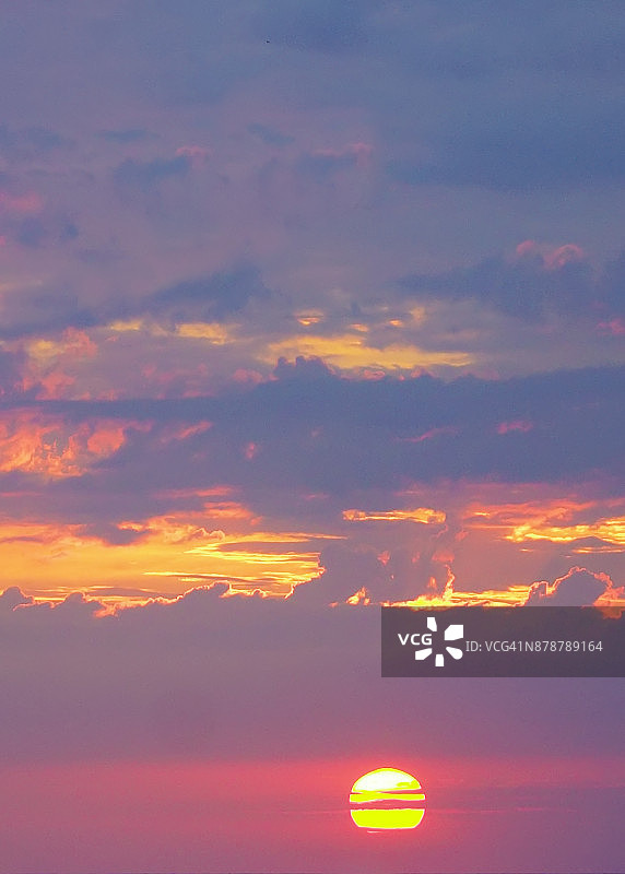 哥斯达黎加日落时分的天空图片素材