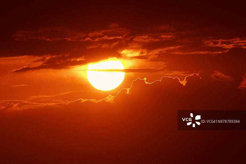 哥斯达黎加日落时分的天空图片素材