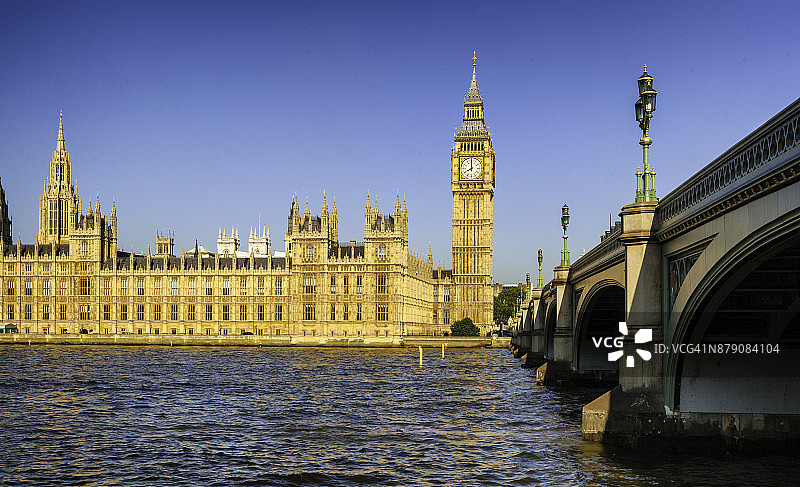 威斯敏斯特桥和大本钟图片素材