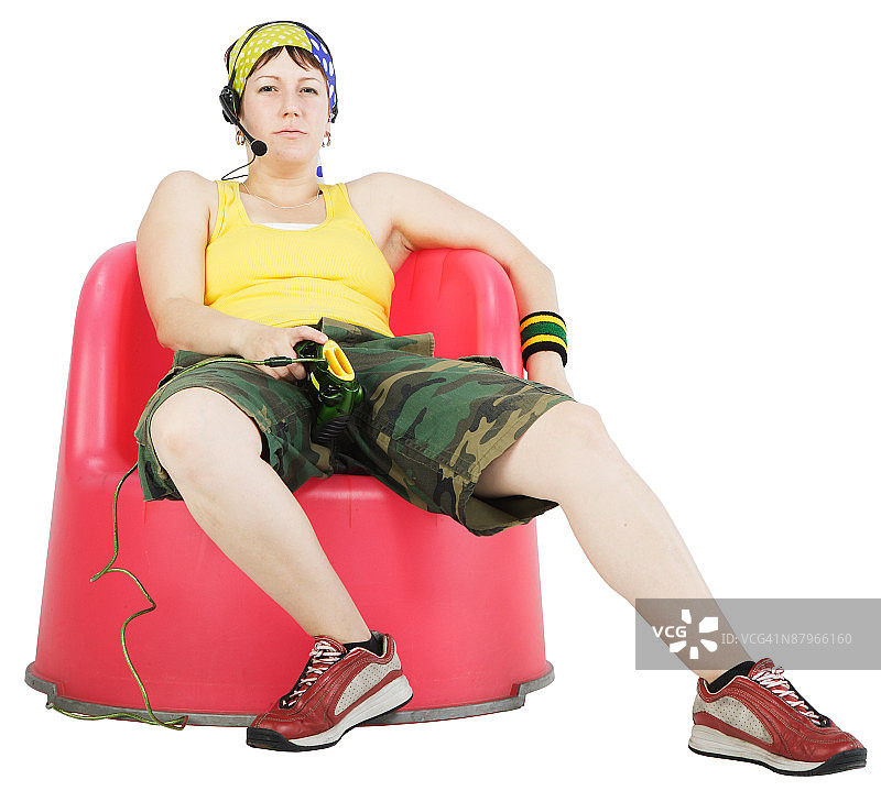 坐着的少女图片素材