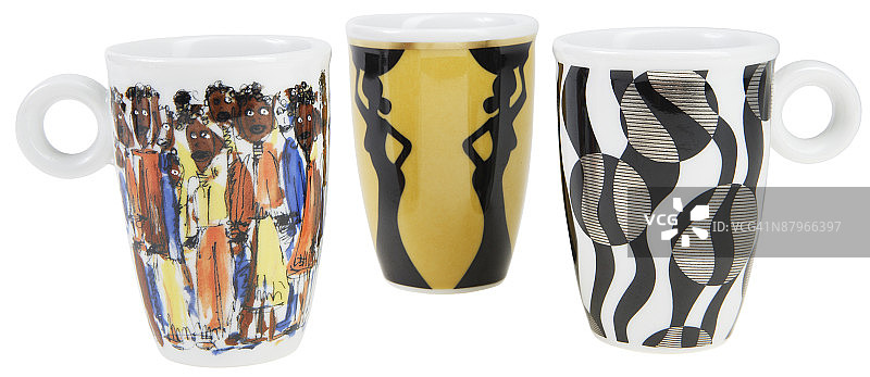 不同设计的马克杯合集图片素材