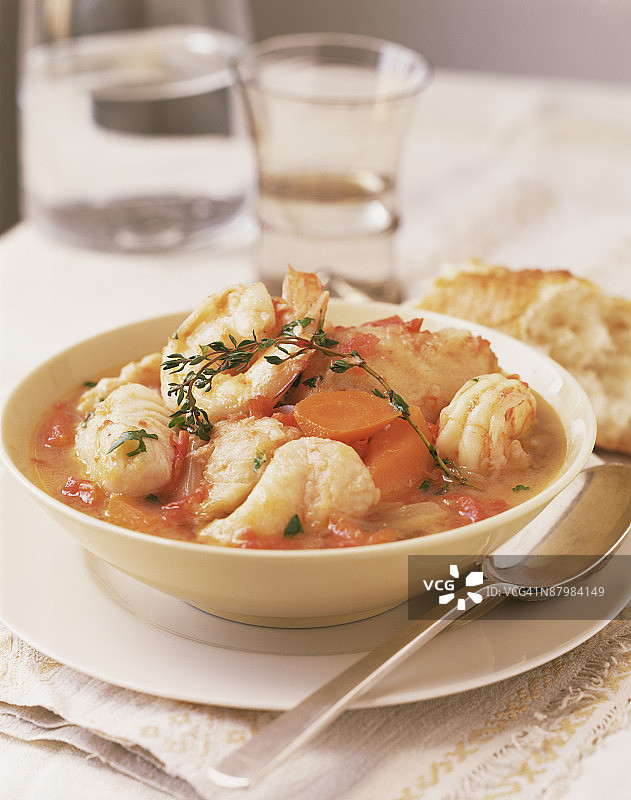 海鲜汤图片素材