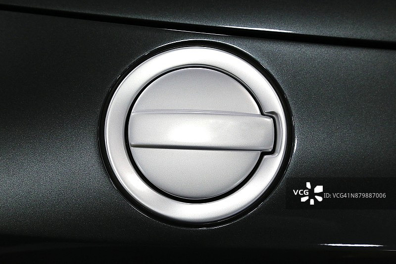 汽车油箱盖特写图片素材