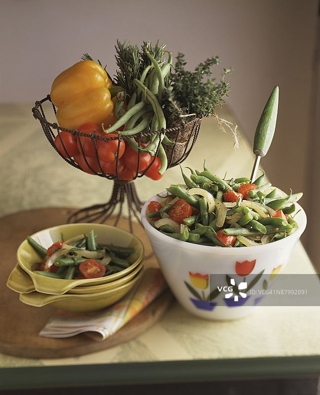 腌制豆类沙拉图片素材