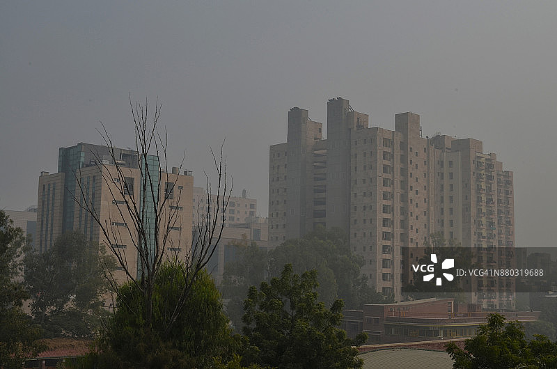 诺伊达空气污染图片素材