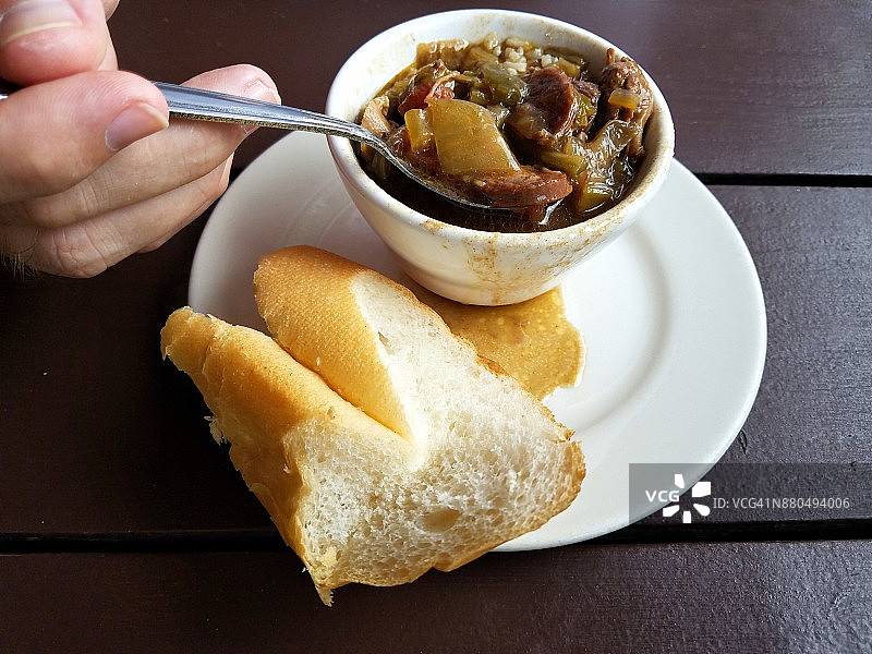 秋葵浓汤图片素材