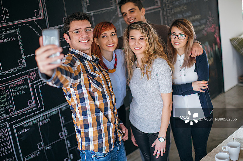 和我的团队自拍图片素材