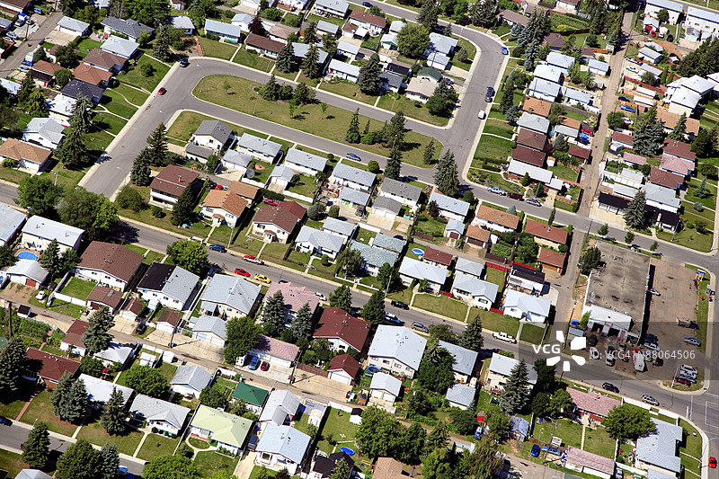 加拿大阿尔伯塔省埃德蒙顿的住宅区图片素材