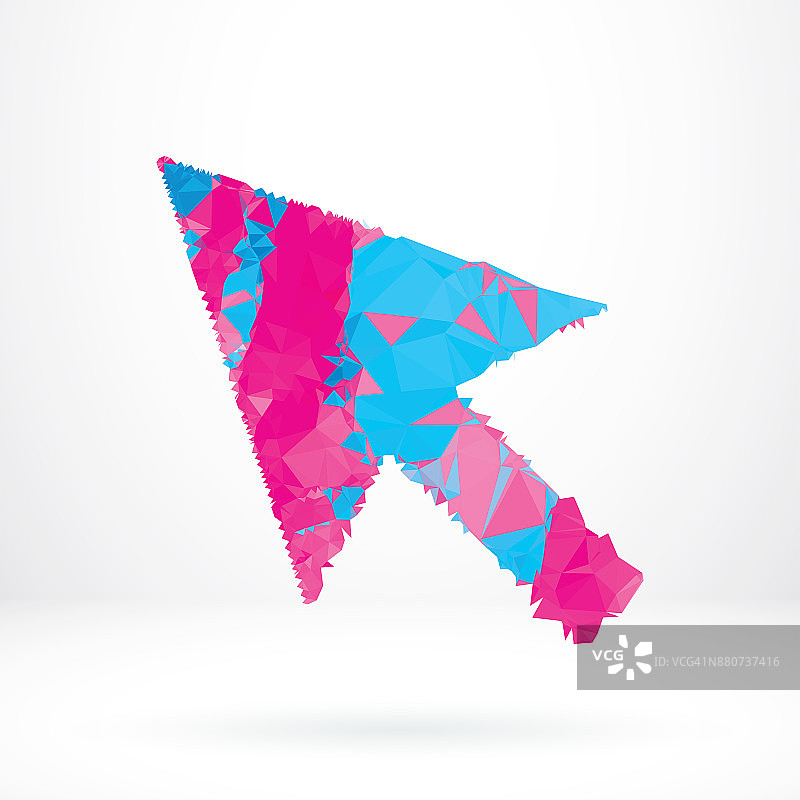 抽象光标箭头多边形图形设计元素图片素材