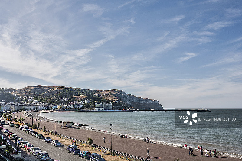 英国威尔士北部兰迪德诺遗产海岸图片素材