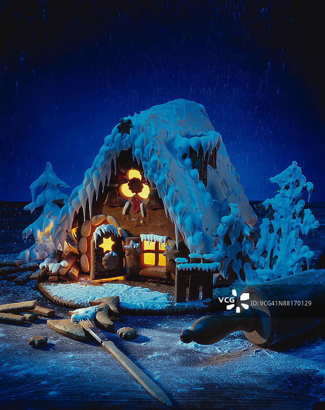 奇幻姜饼屋图片素材