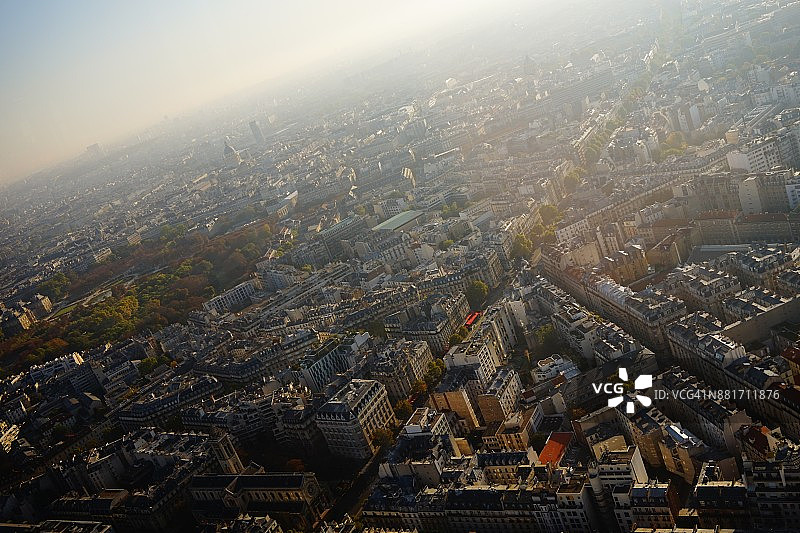 巴黎街头清晨阳光景色图片素材