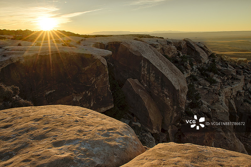 锡达梅萨的日出图片素材