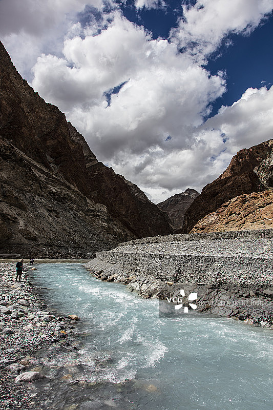 赞斯卡河峡谷漂流之旅图片素材