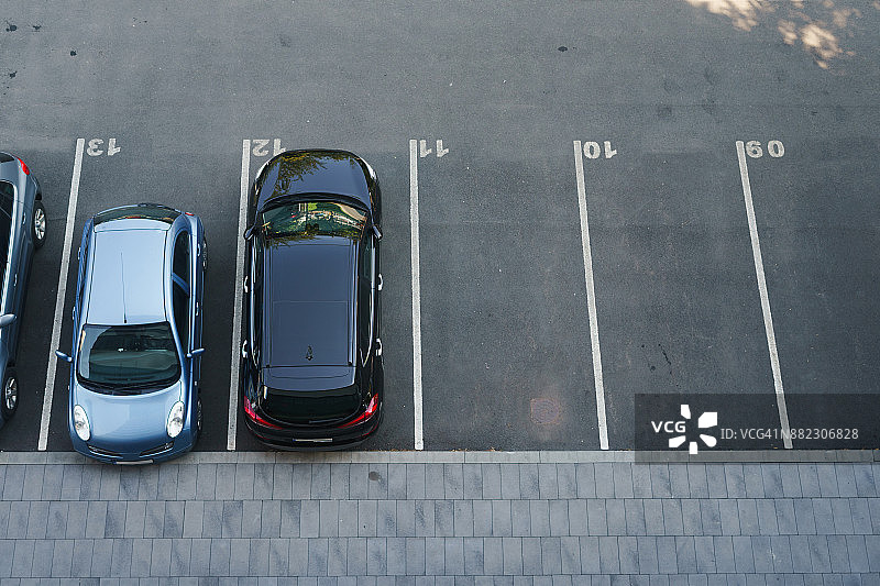 停车场俯视图图片素材