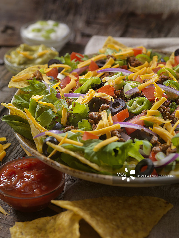 牛肉塔可沙拉图片素材