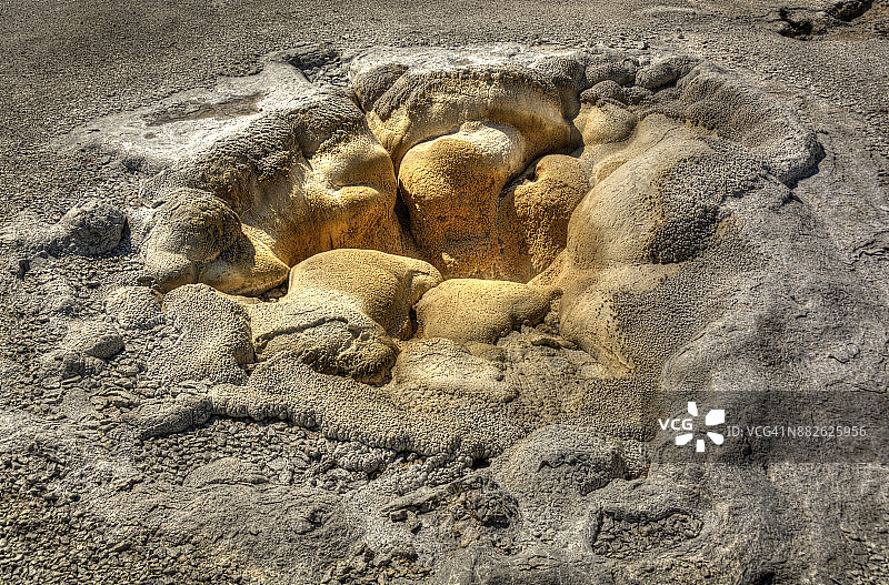 黄石公园的地球上的洞图片素材