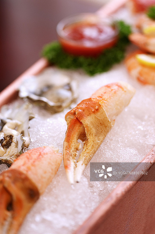 牡蛎和螃蟹图片素材