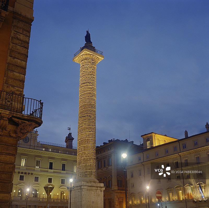 马可·奥勒留圆柱图片素材