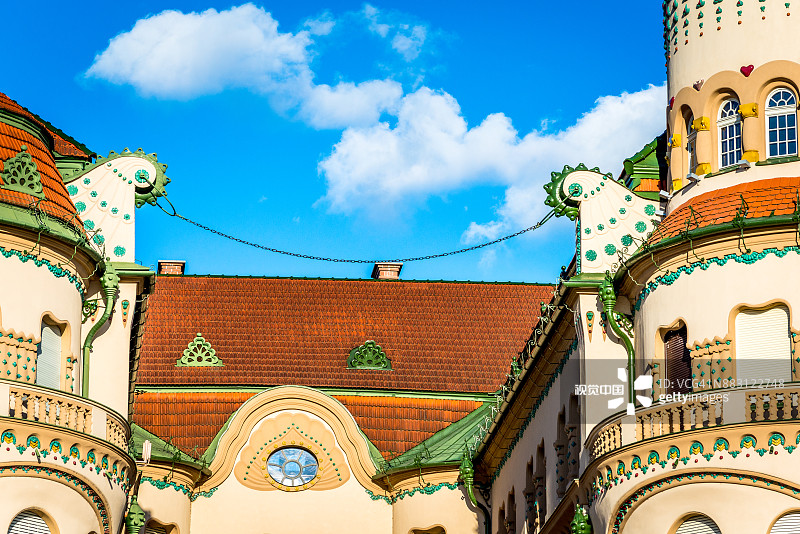 罗马尼亚奥拉迪亚黑鹰宫细节图片素材