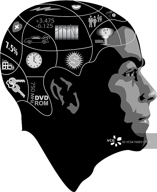 头部轮廓，7.5%，+3.475，-6.125，750MHz，DVD，ROM，灰度图片素材